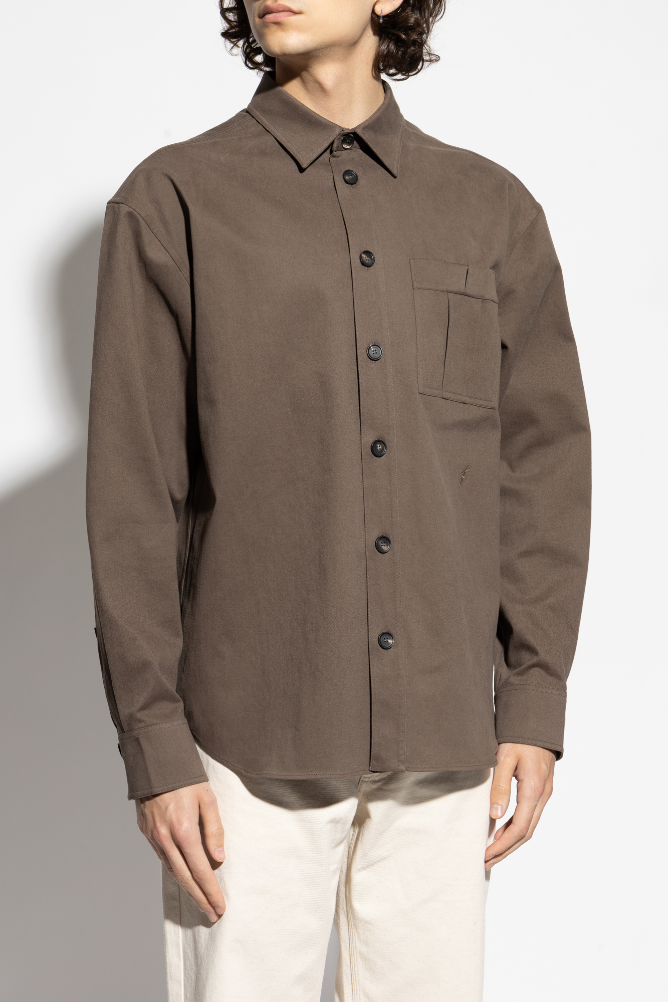 Brown Shirt with pocket FERRAGAMO - Vitkac AS